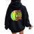 Never Underestimate A Girl Who Plays Golf Sports Lover Women Oversized Hoodie Back Print Black
