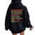 Understanding Engineers Percussive Retro Vintage Women Oversized Hoodie Back Print Black