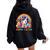 Unicorn Rainbow Happy Easter Easter Day Women Oversized Hoodie Back Print Black