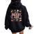 Vintage It's Derby 150 Yall 150Th Horse Racing Ky Derby Day Women Oversized Hoodie Back Print Black