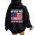 Vintage Patriotic Whiskey Steak Guns Freedom Whiskey Lover Women Oversized Hoodie Back Print Black