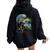 Vintage Wolf Wolf Lovers For Boys And Girls Women Oversized Hoodie Back Print Black
