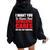 I Want You To Know That Someone Cares Not Me Sarcastic Women Oversized Hoodie Back Print Black