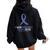 I Wear Periwinkle For My Sister Esophageal Cancer Awareness Women Oversized Hoodie Back Print Black