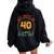 My Wife Is 40 And Still Hot Vintage 40Th Birthday Husband Women Oversized Hoodie Back Print Black