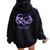 I Will Remember For You Butterfly Alzheimer's Awareness Women Oversized Hoodie Back Print Black