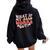 What If It All Works Out Groovy Mental Health Anxiety Women Oversized Hoodie Back Print Black