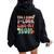 Yes I Know I Look Like My Mom Daughter My Mom Toddler Women Oversized Hoodie Back Print Black