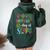 100 Days Of School Teacher 100Th Day Of School Women Oversized Hoodie Back Print Forest