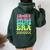 10Th Birthday Girl 10 Year Old In My Double Digits Era Women Oversized Hoodie Back Print Forest