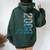 16Th Birthday Boy Girl 16 Years Old Vintage 2008 Women Oversized Hoodie Back Print Forest