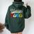 46Th Birthday Guitar Pick Retro Vintage 1978 Women Oversized Hoodie Back Print Forest