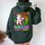 5 Years Old Flossing Unicorn 5Th Birthday Girl Party Women Oversized Hoodie Back Print Forest