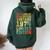 50Th Birthday 50 Years Old For Vintage 1974 Women Oversized Hoodie Back Print Forest