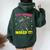 5Th Grade Nailed It Dabbing Girl 5Th Grade Graduation Women Oversized Hoodie Back Print Forest