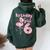 6Th Birthday Girls Flamingo 6 Years Old Tropical Flamingo Women Oversized Hoodie Back Print Forest