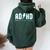 Adhd Highway To Hey Look A Squirrel Adhd Women Oversized Hoodie Back Print Forest