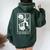 Aerialist Floral Acrobatics Dancer Aerial Silk Circus Sports Women Oversized Hoodie Back Print Forest