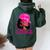African American Afro Blessed To Be Called Mom Women Oversized Hoodie Back Print Forest