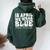 In April We Wear Blue Groovy Autism Awareness Women Oversized Hoodie Back Print Forest