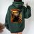 Artsy Scream For Red Panda Lovers Artistic Red Panda Women Oversized Hoodie Back Print Forest