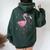 Asexual Flag Flamingo Lgbt Ace Pride Stuff Animal Women Oversized Hoodie Back Print Forest