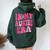 In My Auntie Era Aunt Era Mother's Day Women Oversized Hoodie Back Print Forest