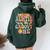 Auntie Of Groovy One Matching Family 1St Birthday Party Women Oversized Hoodie Back Print Forest
