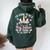 Be Big Sister Of Twins Promoted To Big Sister Of Twins 2024 Women Oversized Hoodie Back Print Forest