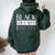 Black Educated And Pretty Kente Pattern West African Style Women Oversized Hoodie Back Print Forest