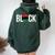 Black Pride Afro Pride Pan African Flag Melanin Black Woman Women Oversized Hoodie Back Print Forest