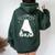 Bobcat Dad Mom Lover Alien Ufo Women Oversized Hoodie Back Print Forest