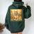 Bobcat Garden Flowers Painting Pet Mom Dad Women Oversized Hoodie Back Print Forest