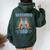Boys Kangaroo Dad Quote Father's Day Kangaroo Women Oversized Hoodie Back Print Forest