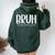 Bruh Formerly Known As Mom Mama For Mom Women Oversized Hoodie Back Print Forest