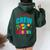 Cancun Trip Mexico Birthday Crew 2024 Beach Vacation Girl Women Oversized Hoodie Back Print Forest