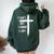 I Can't But I Know A Guy Christian Faith Believer Religious Women Oversized Hoodie Back Print Forest