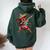 Cinco De Mayo Dabbing Mexican Girl Cinco De Mayo Women Oversized Hoodie Back Print Forest