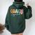 Coach Squad Team Retro Groovy Vintage First Day Of School Women Oversized Hoodie Back Print Forest