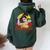 Colombia Girl Colombian Mujer Colombiana Flag Women Oversized Hoodie Back Print Forest