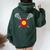 Colorado Flag Lacrosse Lax Player Team Coach Mom Dad Women Oversized Hoodie Back Print Forest