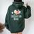 Colored Saying Chocolate Lab Mama Women Oversized Hoodie Back Print Forest