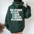 Cool Cheer Disciplined Athlete Leader Fearless Performer Women Oversized Hoodie Back Print Forest