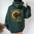 Cosmos Girl Total Solar Eclipse Watching April 8 2024 Women Oversized Hoodie Back Print Forest