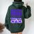 Crazy Proud Always Loud Baseball Mom Women Oversized Hoodie Back Print Forest