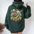 Dabbing Mexican Poncho Cinco De Mayo Girl Sombrero Dab Women Oversized Hoodie Back Print Forest