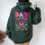 Dad Of The Birthday Girl Bug Insect Bday Party Women Oversized Hoodie Back Print Forest