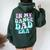 In My Dance Dad Era Groovy For Dance Dad Father's Day Women Oversized Hoodie Back Print Forest