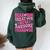 Dear Mom Great Job We're Awesome Thank Groovy Mother's Day Women Oversized Hoodie Back Print Forest
