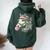 Derby Horse Silks And Hats Jockey Horse Racing Women Oversized Hoodie Back Print Forest